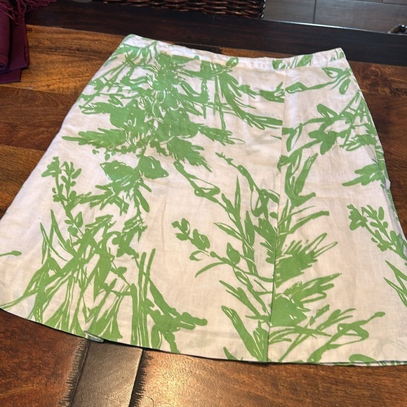 Coldwater Creek linen faux wrap skirt size Large - Picture 6 of 9